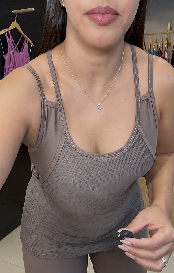 CONJUNTO FITNESS TRIO CALÇA AREIA