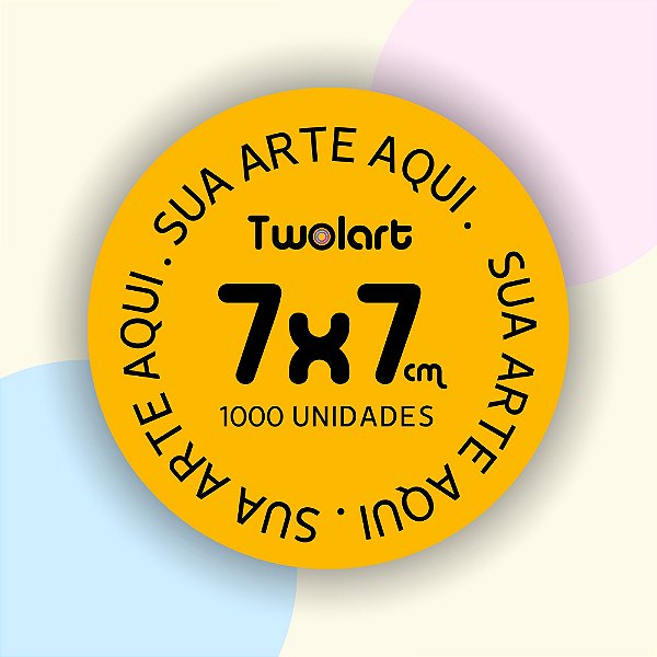 1000 Adesivos 7x7cm