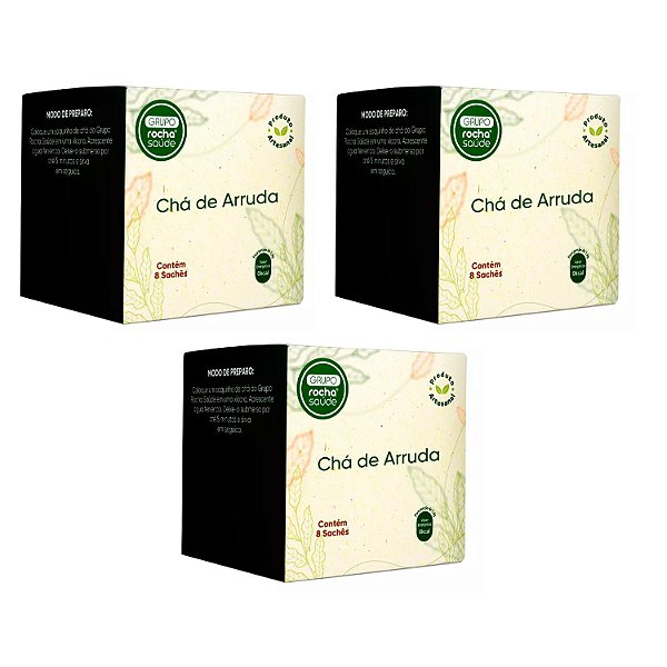 Chá de Arruda Ruta Graveolens em Sachês Kit 3cx Natural