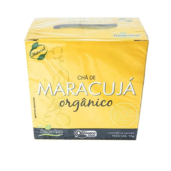 Chá de Maracujá Orgânico Sachês Campo Verde