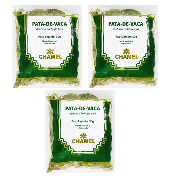Chá Pata de Vaca Natural Kit 3 Pacotes Chamel