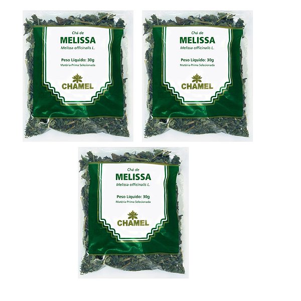 Chá Melissa Kit 3 Pacotes Selecionado Chamel