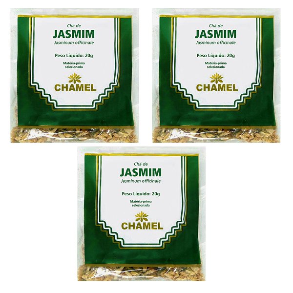 Chá de Jasmim Flores Kit 3 Pacotes Chamel