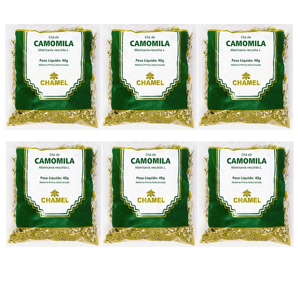 Chá Camomila Flores Kit 6 Pacotes Natural Chamel