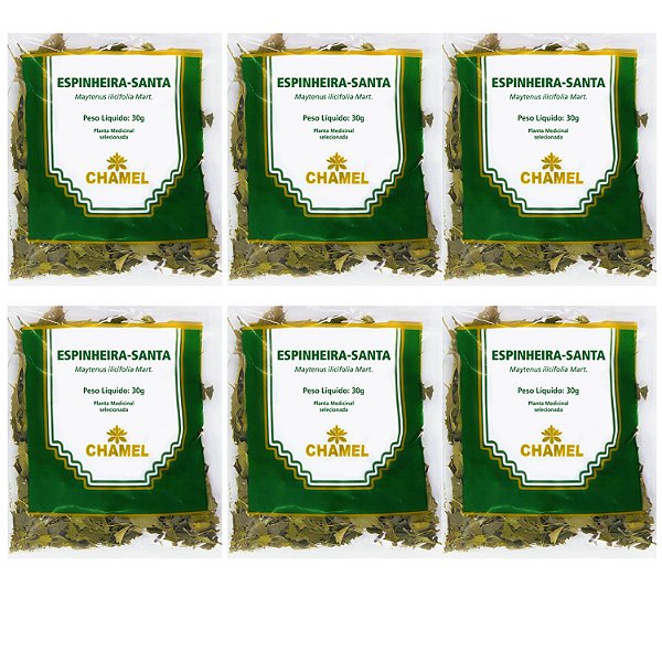 Chá Espinheira Santa Kit 6 Pacotes Natural Chamel