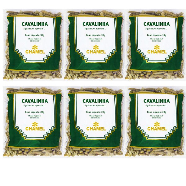 Chá Cavalinha 30g Kit 6 Pacotes Natural Chamel