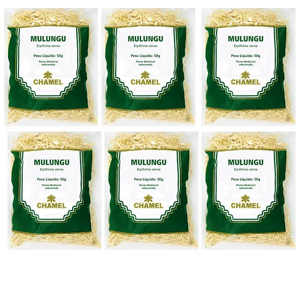 Chá Mulungu Natural Kit 6 Pacotes Chamel