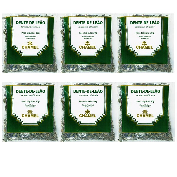 Chá Dente de Leão Natural Kit 6 Pacotes Chamel