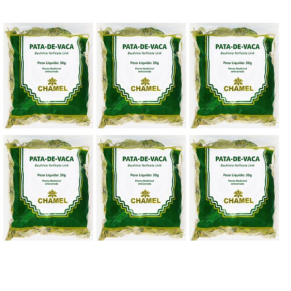 Chá Pata de Vaca Natural Kit 6 Pacotes Chamel
