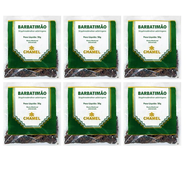 Chá Barbatimão Casca Natural Kit 6 Pacotes Chamel