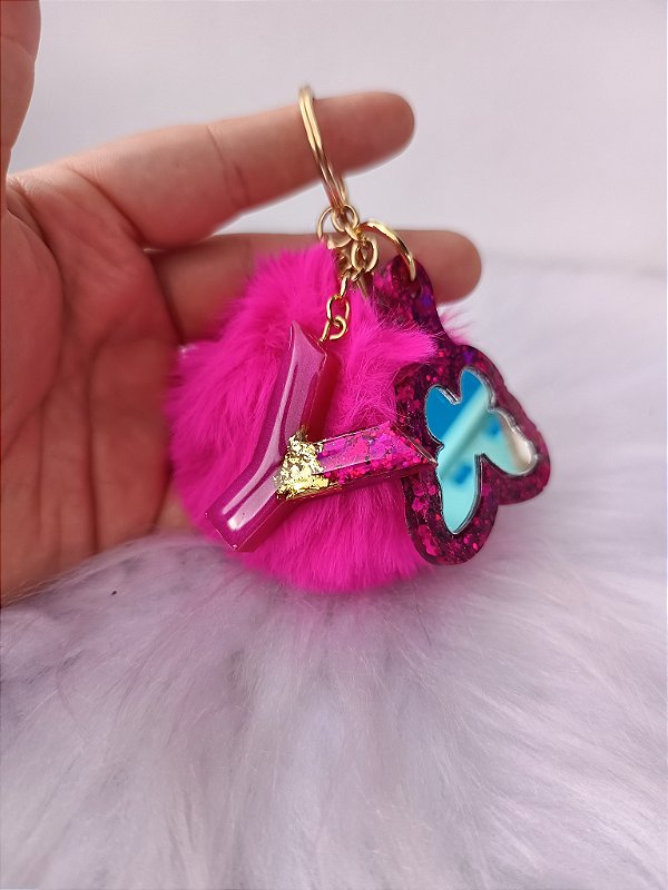 Chaveiro Pompom - SOB ENCOMENDA