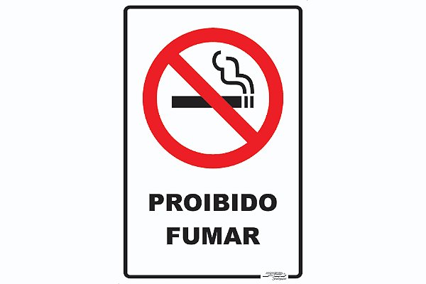 Placa Proibido Fumar