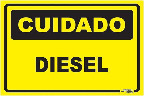 Placa Cuidado Diesel
