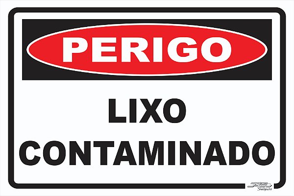 Placa Aviso Jogue o Lixo na Lixeira - Afonso Adesivos