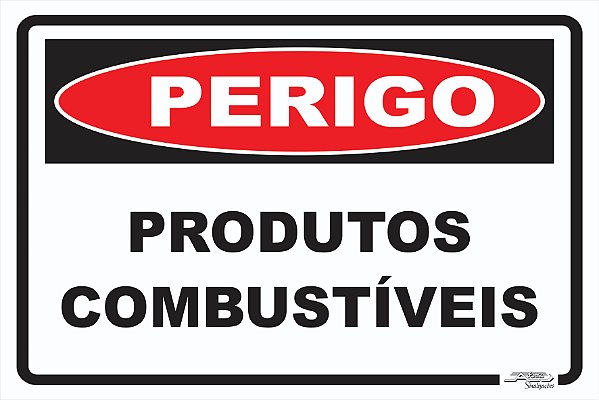 Placa Perigo Produtos Combustíveis