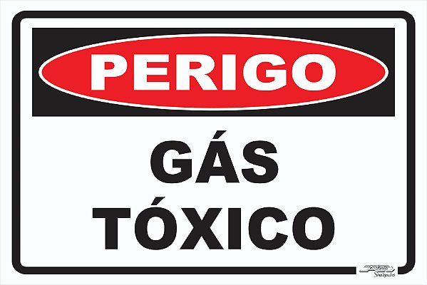 Placa Perigo Produto Tóxico - Afonso Adesivos