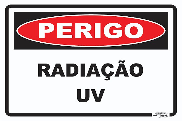 Placa Perigo Radiação Uv