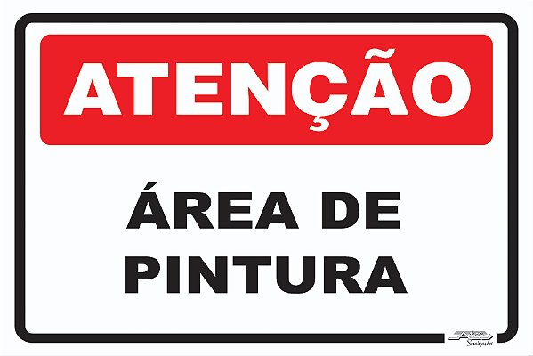 Placa Atenção Área para Paletes - Afonso Sinalizações