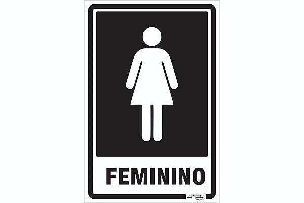 Placa Banheiro Feminino