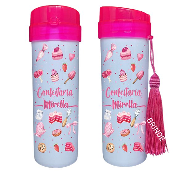 Squeeze Personalizada - Confeiteira confeitaria ( Coloque seu Nome)