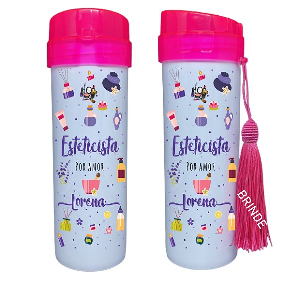 Squeeze Personalizada - Esteticista ( Coloque seu Nome)