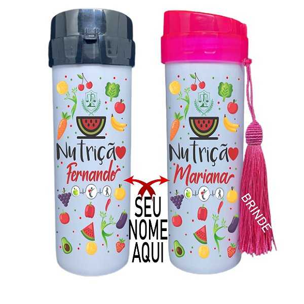Squeeze Personalizada - Nutricionista Nutrição ( Coloque seu Nome)
