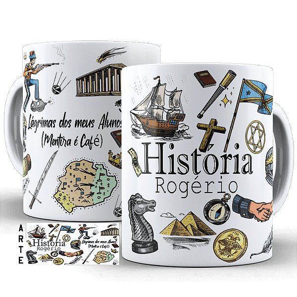 Caneca Personalizada - Professora de História Lágrimas dos meus alunos