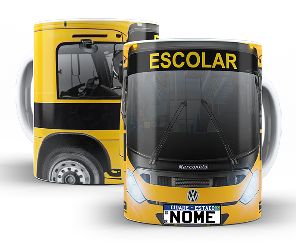 Caneca Personalizada - Onibus Escolar