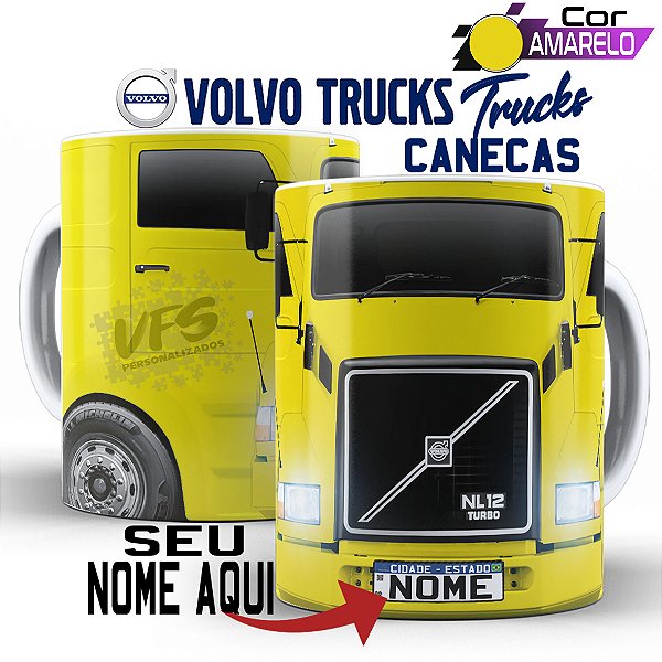 Caneca Personalizada Caminhão caminhoneiro Volvo NL12