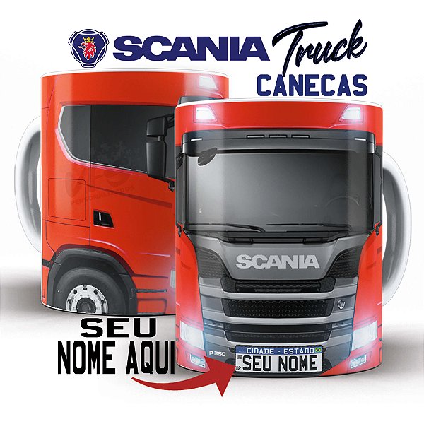 Caneca Personalizada Caminhão Scana P360 caminhoneiro