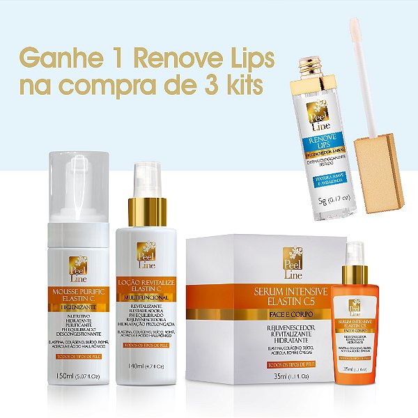 Compre 3 kits e ganhe 1 Renove Lips - Kit Clareamento com Vitamina C - 3 itens / Personal Care