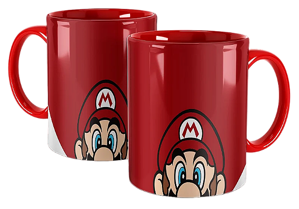 Caneca Mario Bros Personagens