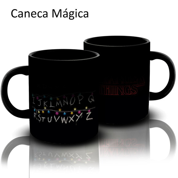 Caneca Mágica Stranger Things Alfabeto