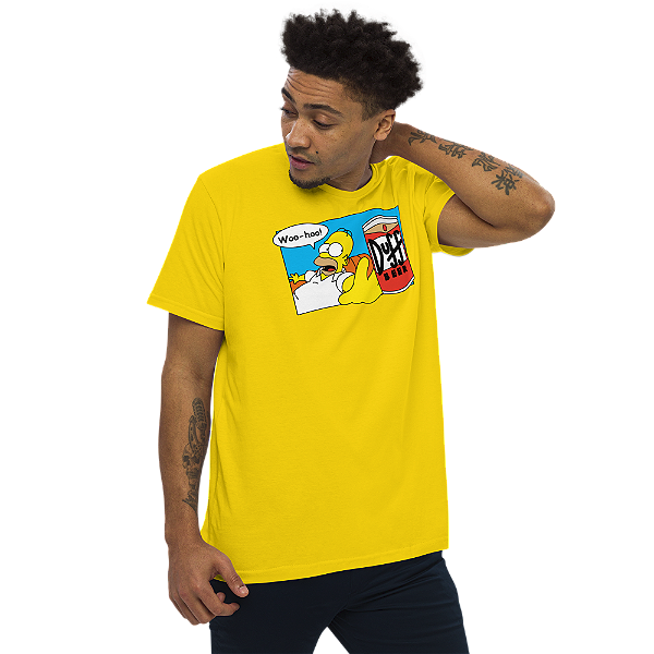 Camiseta  The Simpsons Duff 100% Algodão
