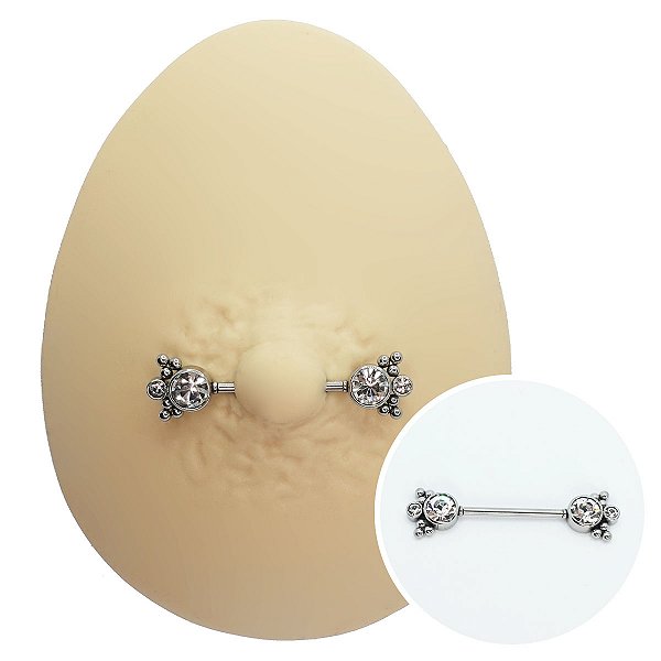 Piercing Mamilo Plug em Aço Under Shine