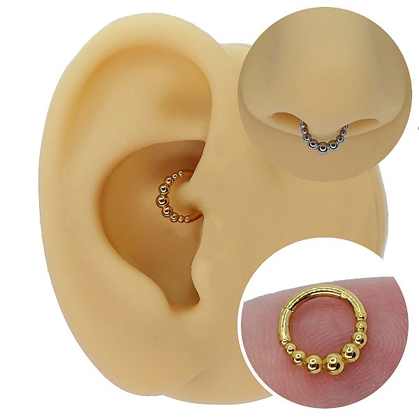 Piercing Argola Clicker em Aço PDV Baliballs