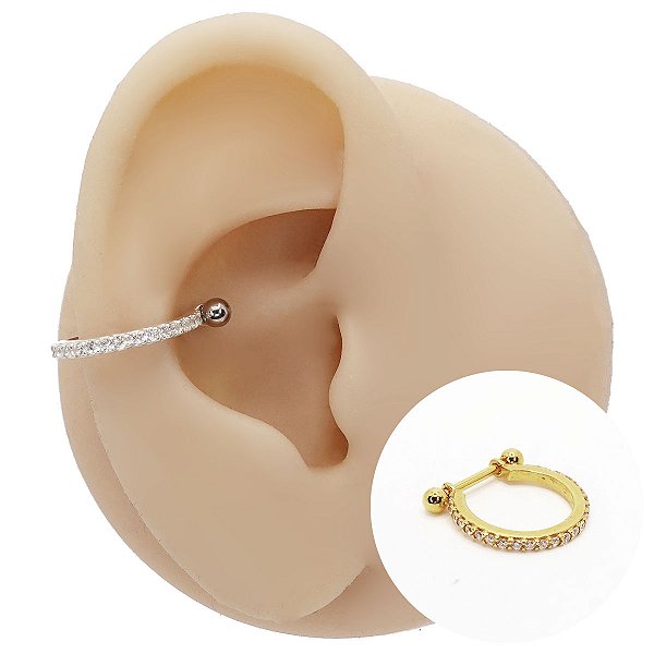 Piercing Microbell Argola em Prata 925