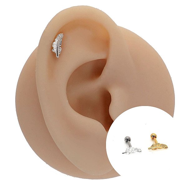 Piercing Microbell em Prata 925 Pena