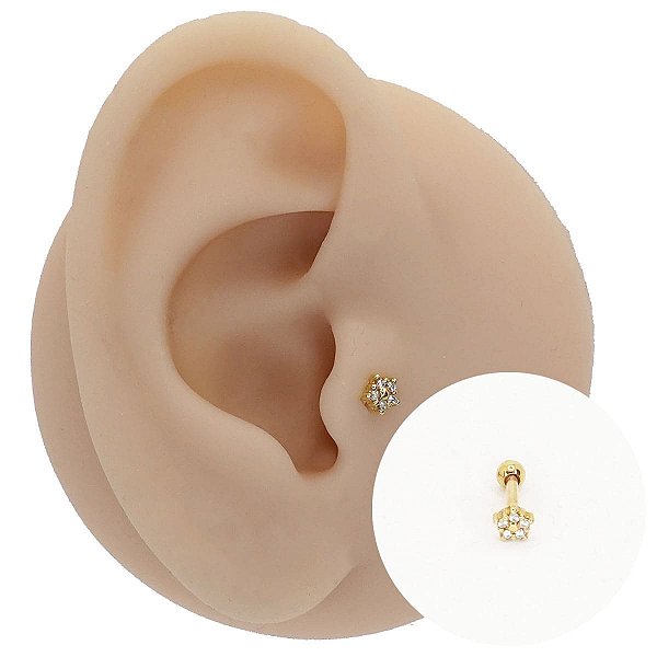 Piercing Microbell em Prata 925 Miolly
