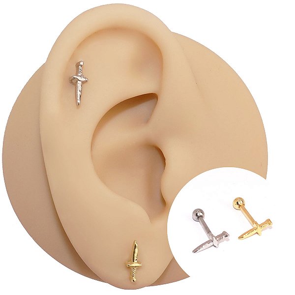 Piercing Folheado Punhal