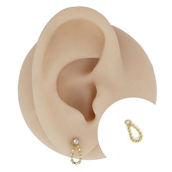 Pingente Ouro Charm Gota Balls