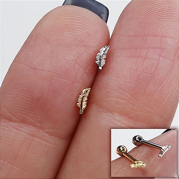 Piercing Microbell em Ouro 18K Micro Peninha