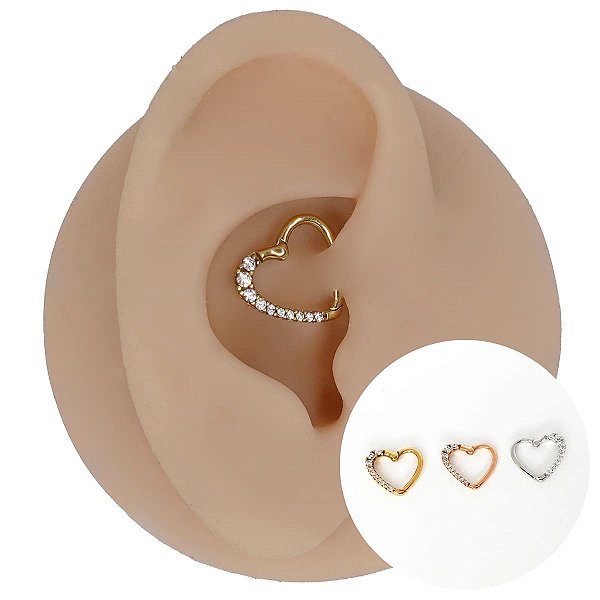 Pingente Argola Clicker em Ouro 18K Luxury Heart