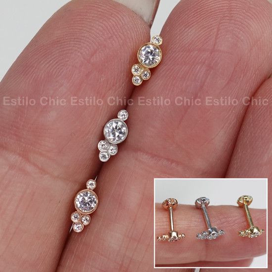 Piercing Microbell em Ouro 18K Balencyaga