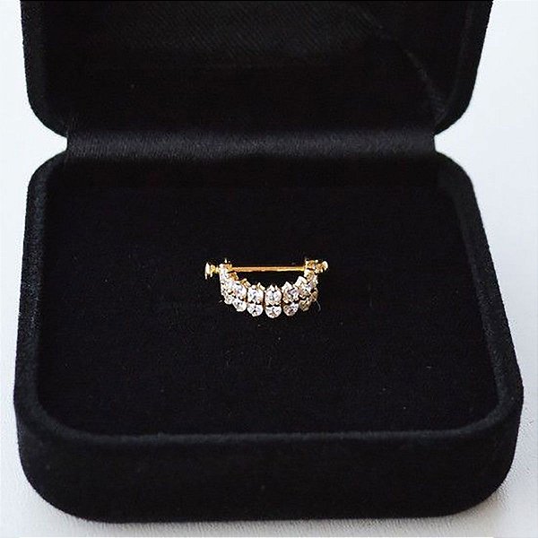 Piercing Microbell em Ouro 18K Meia Lua