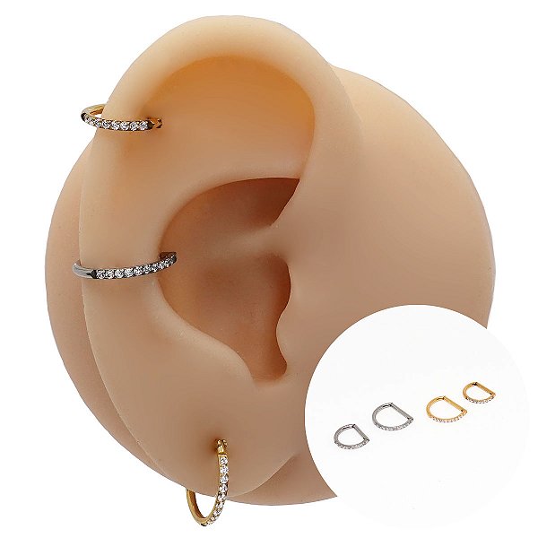 Piercing Argola em Titânio Clicker PDV Half