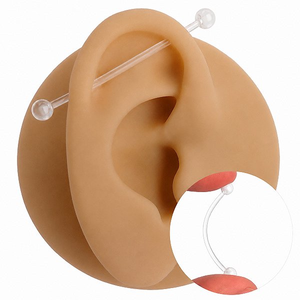 Piercing Transversal em Bioflex