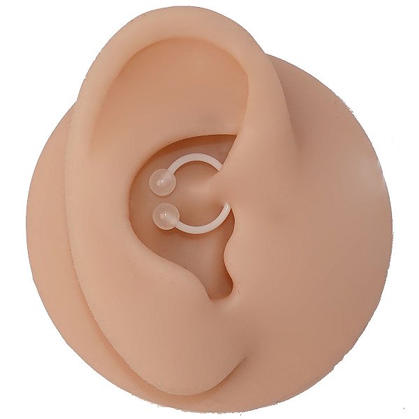 Ferradura em Bioflex Branca 10mm