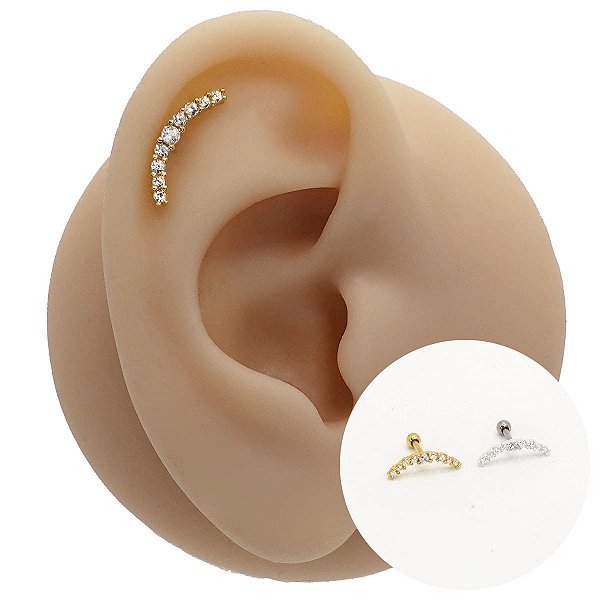 Piercing Microbell Cascata em Prata 925 Nine