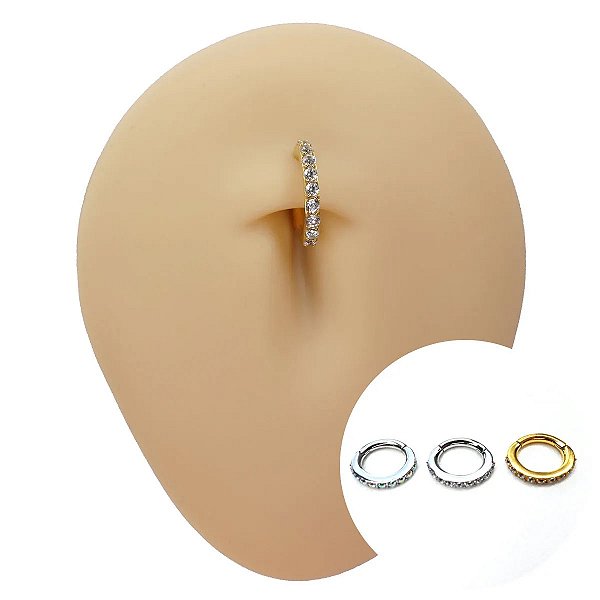 Piercing Argola em Cobalto 1.6 Belly Button